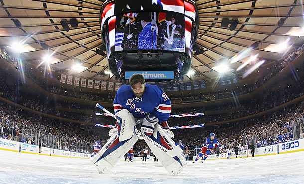 Henrik Lundqvist of the New York Rangers